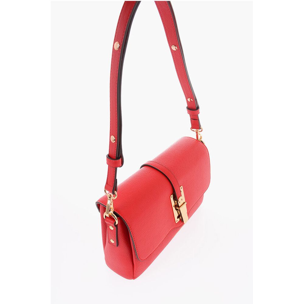 Moschino LOVE Faux Leather Shoulder Bag With Maxi Logo on the Back - Image 3
