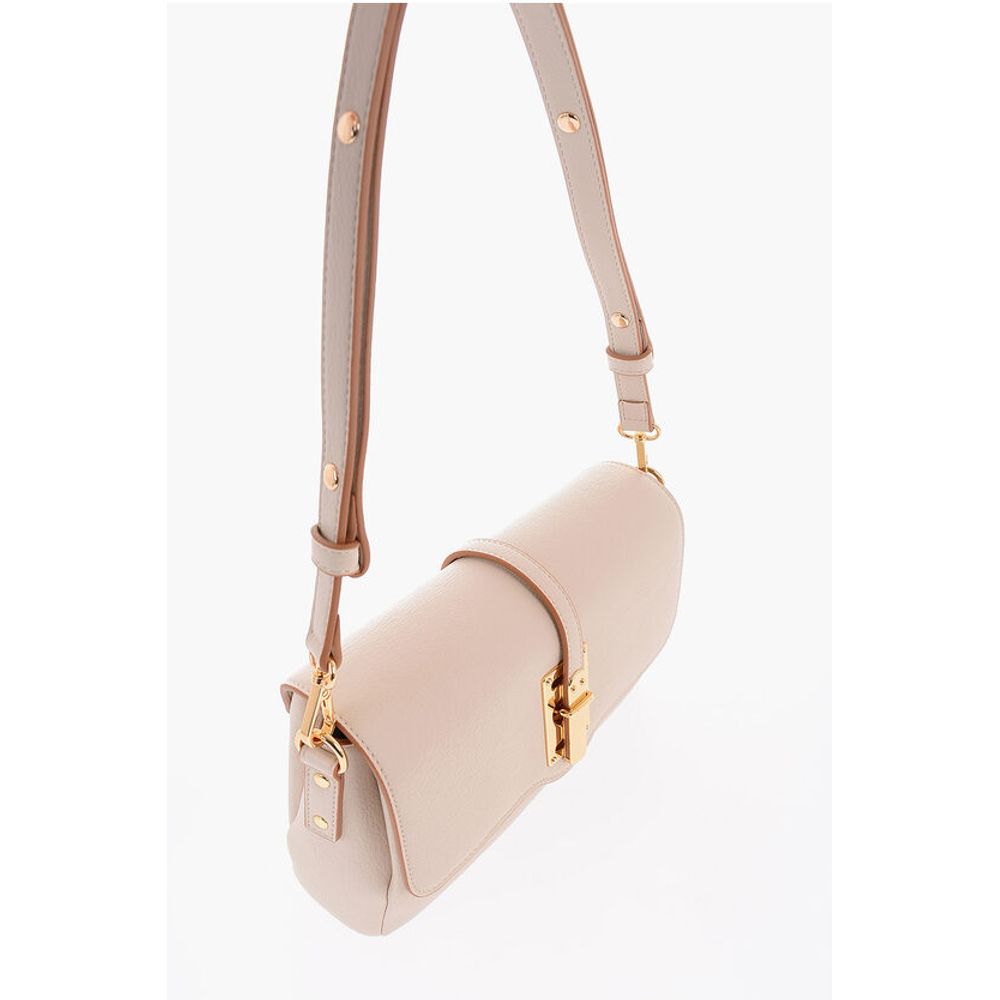 Moschino LOVE Faux Leather Shoulder Bag with Golden Details - Image 3