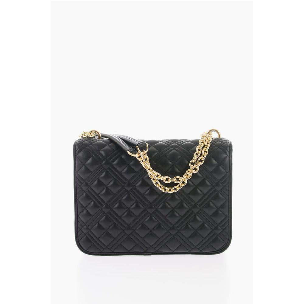 Moschino LOVE Quilted Faux Leather Bag with Chain Shoulder Strap - Image 2