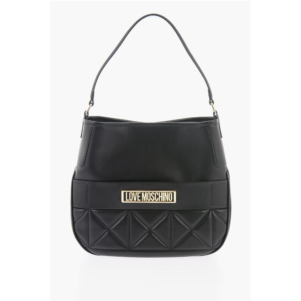 Moschino LOVE Faux Leather Bag with Removable Shoulder Strap