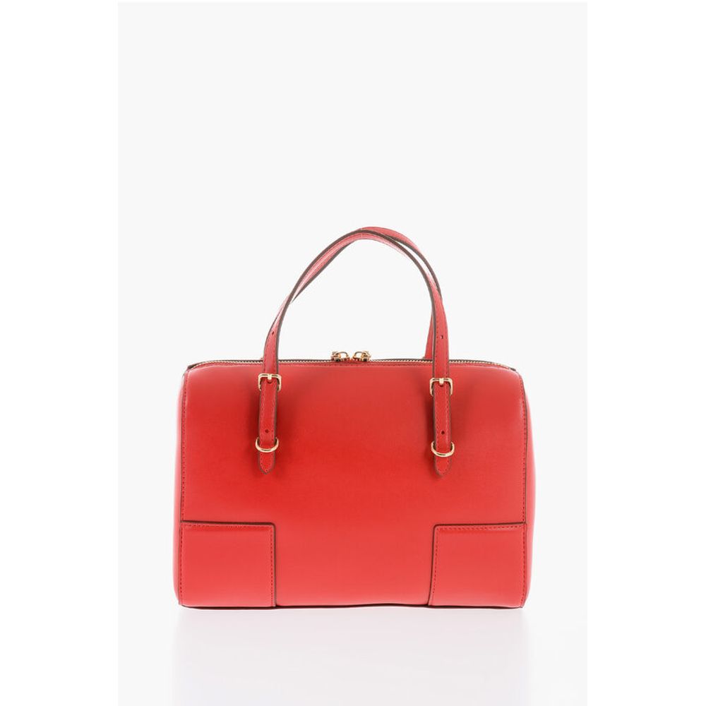 Moschino LOVE Faux Leather Handbag with Metal Golden Logo - Image 3