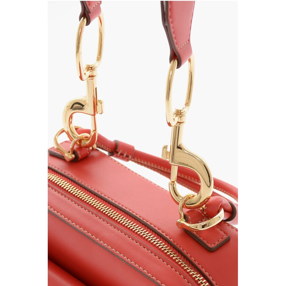 Moschino LOVE Faux Leather Handbag with Visible Stitching - Image 4