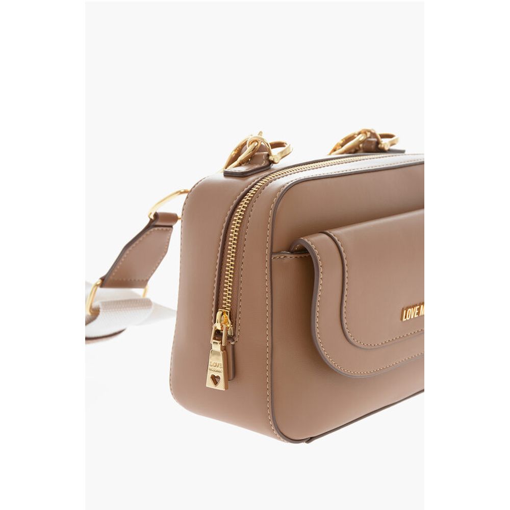 Moschino LOVE Faux Leather bag with braided Handle - Image 4