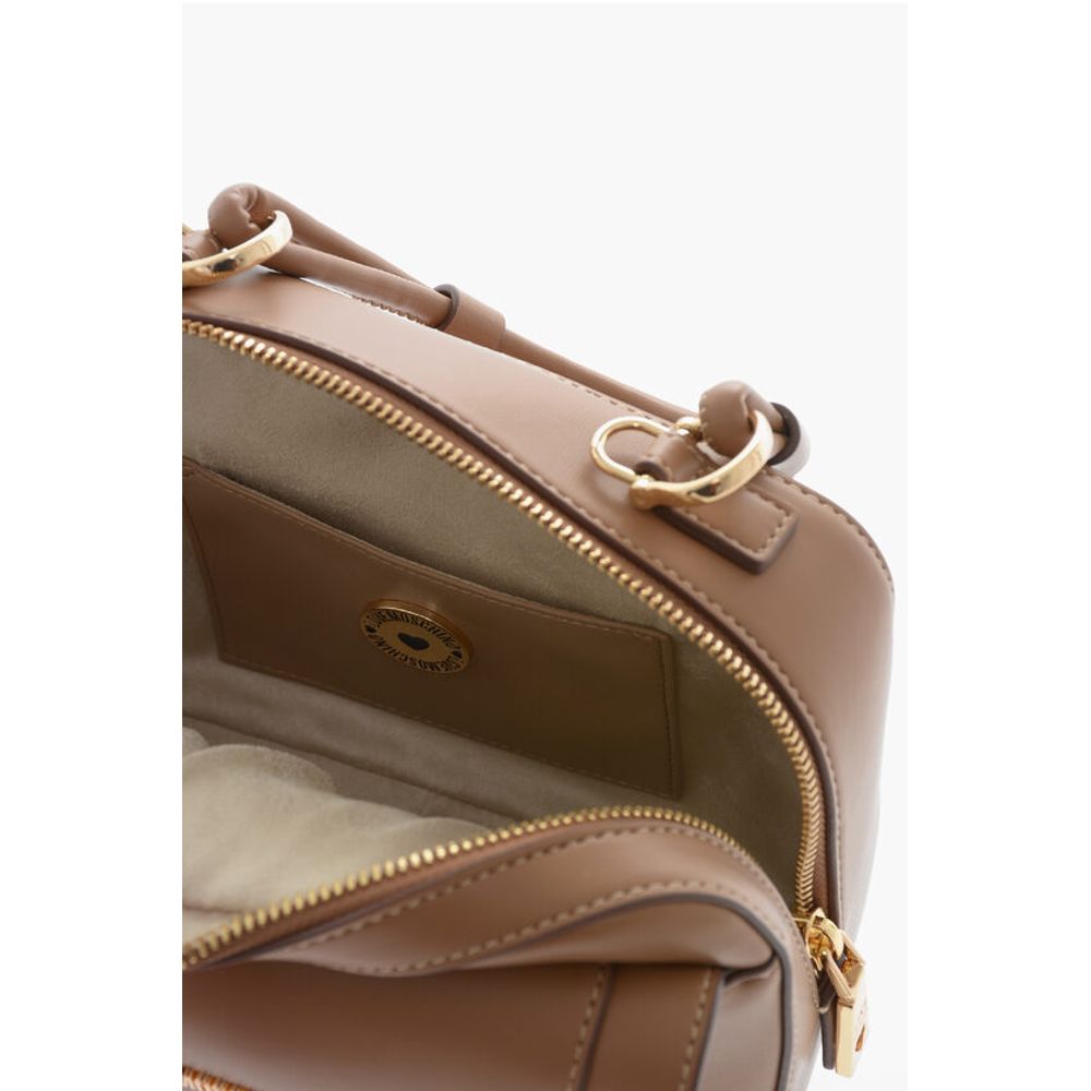 Moschino LOVE Faux Leather bag with braided Handle - Image 5