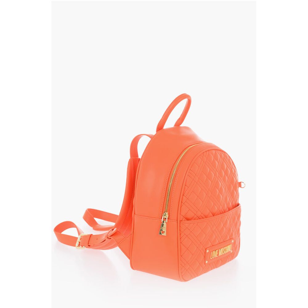 Moschino LOVE Quilted Faux Leather Backpack with Matched Pouch - Image 2