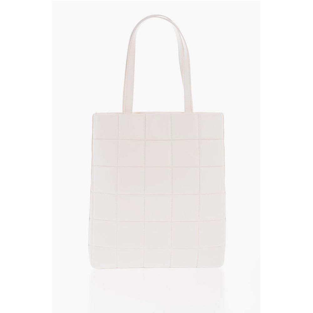 Moschino LOVE Quilted Faux Leather Tote Bag with Turn Lock Closure - Image 3