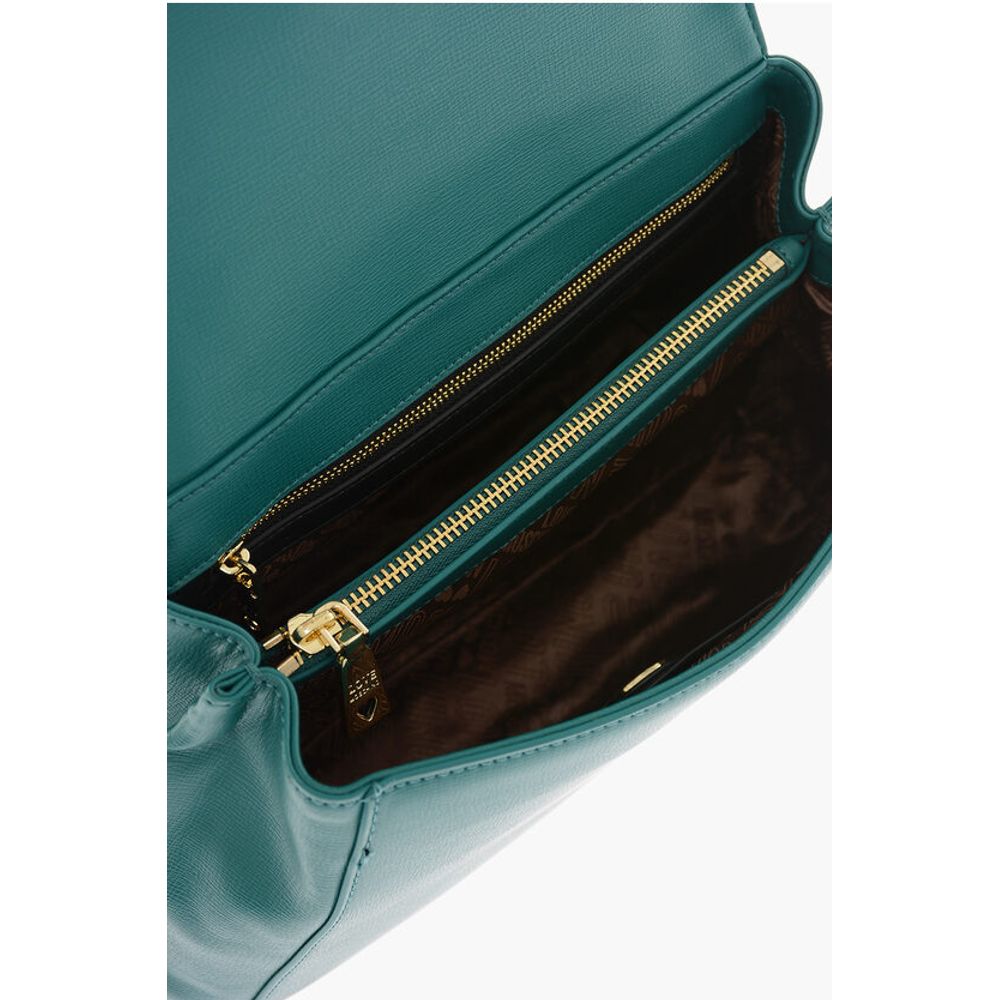 Moschino LOVE Faux Leather Handbag with Heart Shaped Charm - Image 5