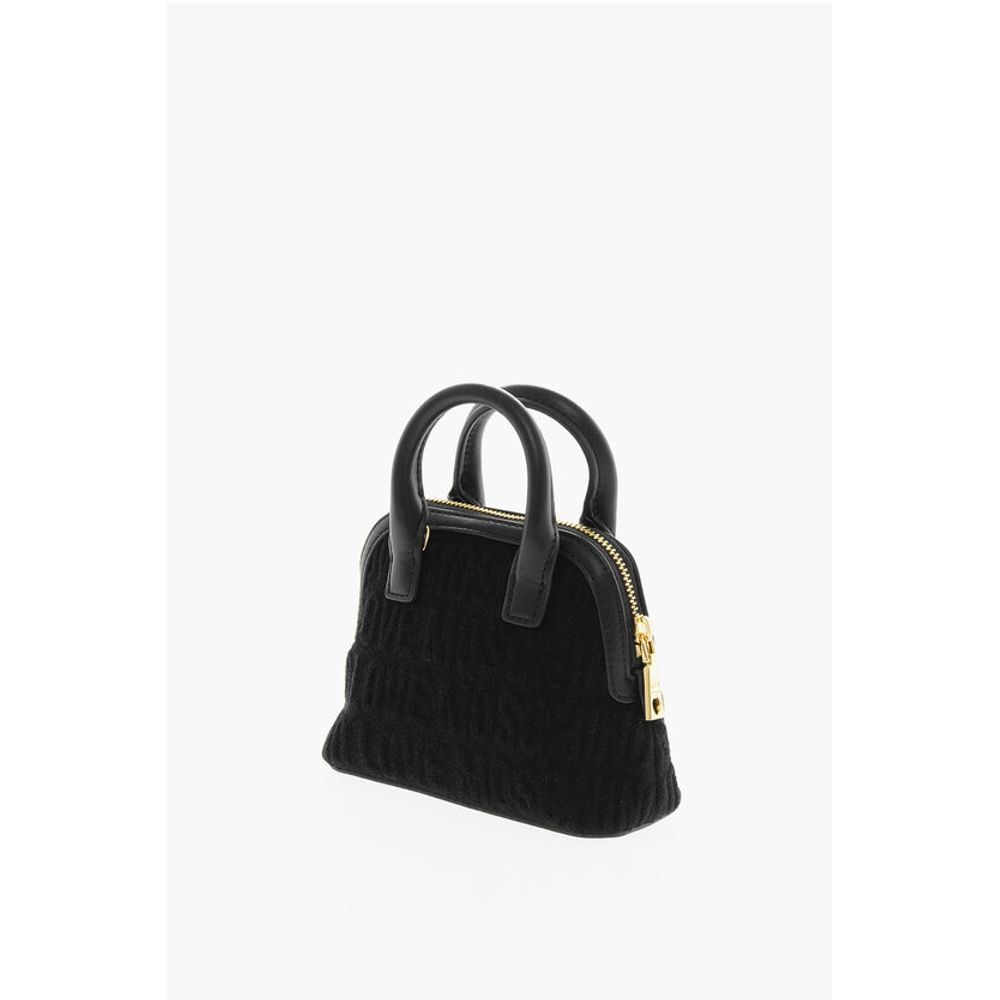 Moschino LOVE All Over Logo Embossed Terry Mini Bag - Image 2
