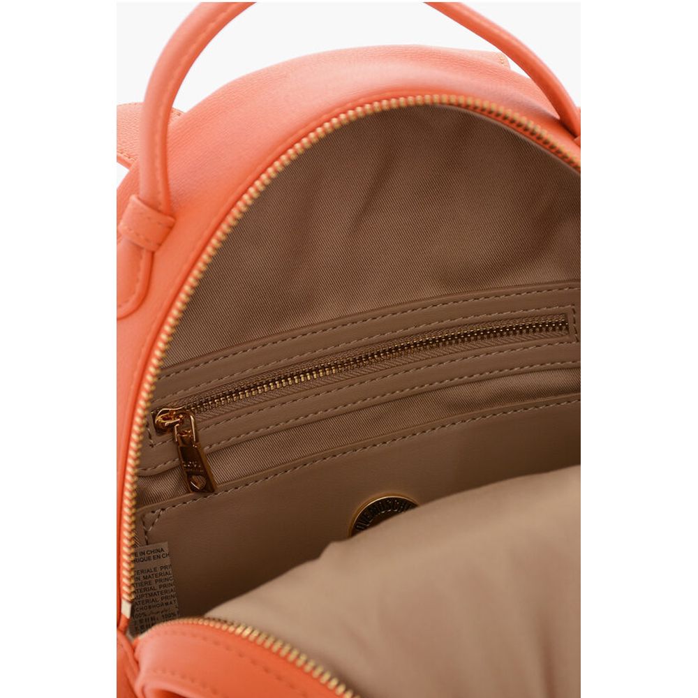 Moschino LOVE Faux Leather Backpack with Golden Logo - Image 5