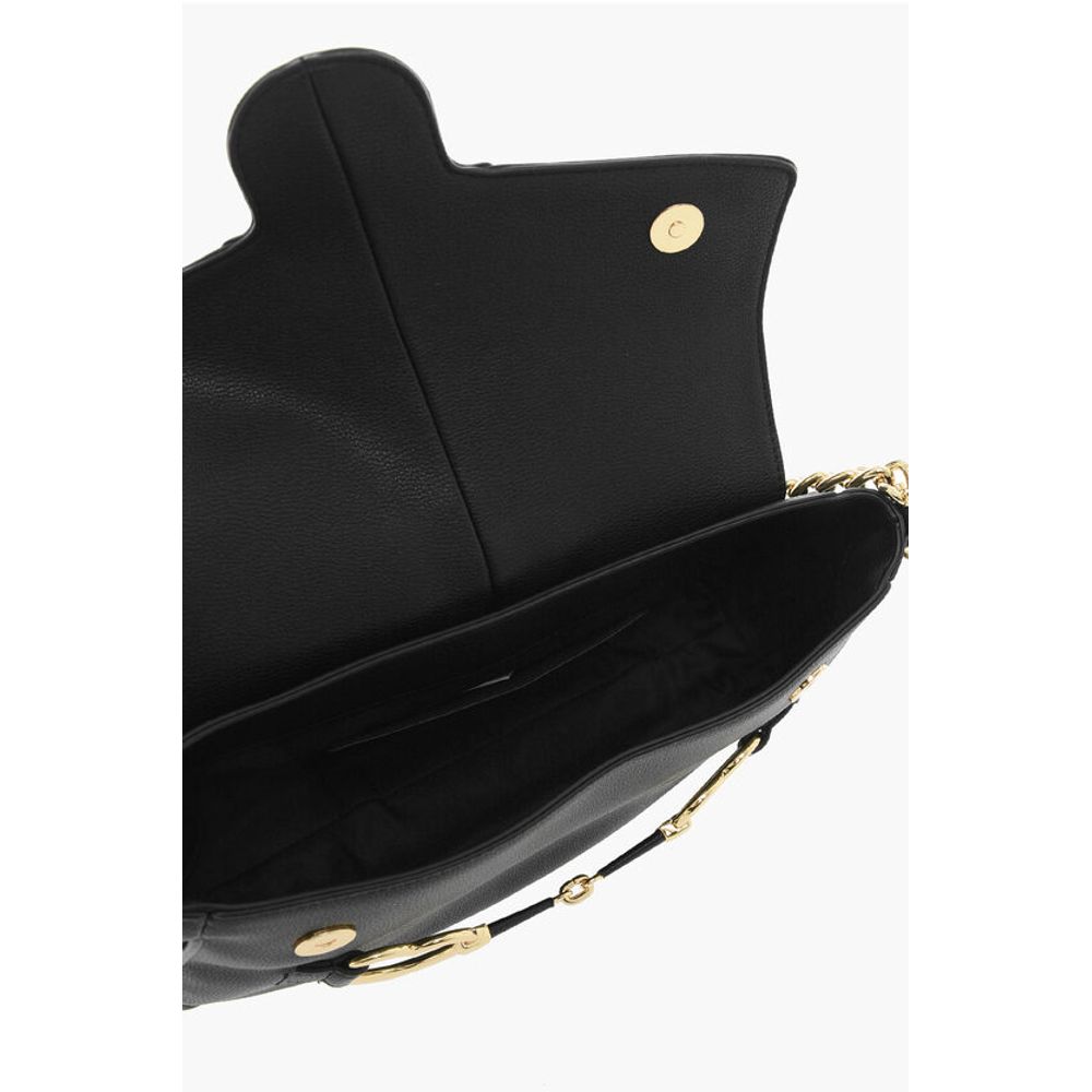 Moschino LOVE Faux Leather Shoulder Bag with Golden Chain - Image 4