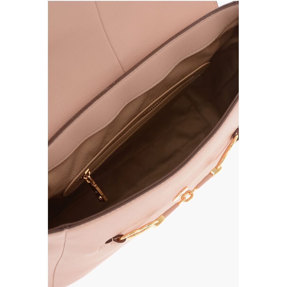 Moschino LOVE Faux Leather Backpack with Heart-Shaped Clamps - Image 5