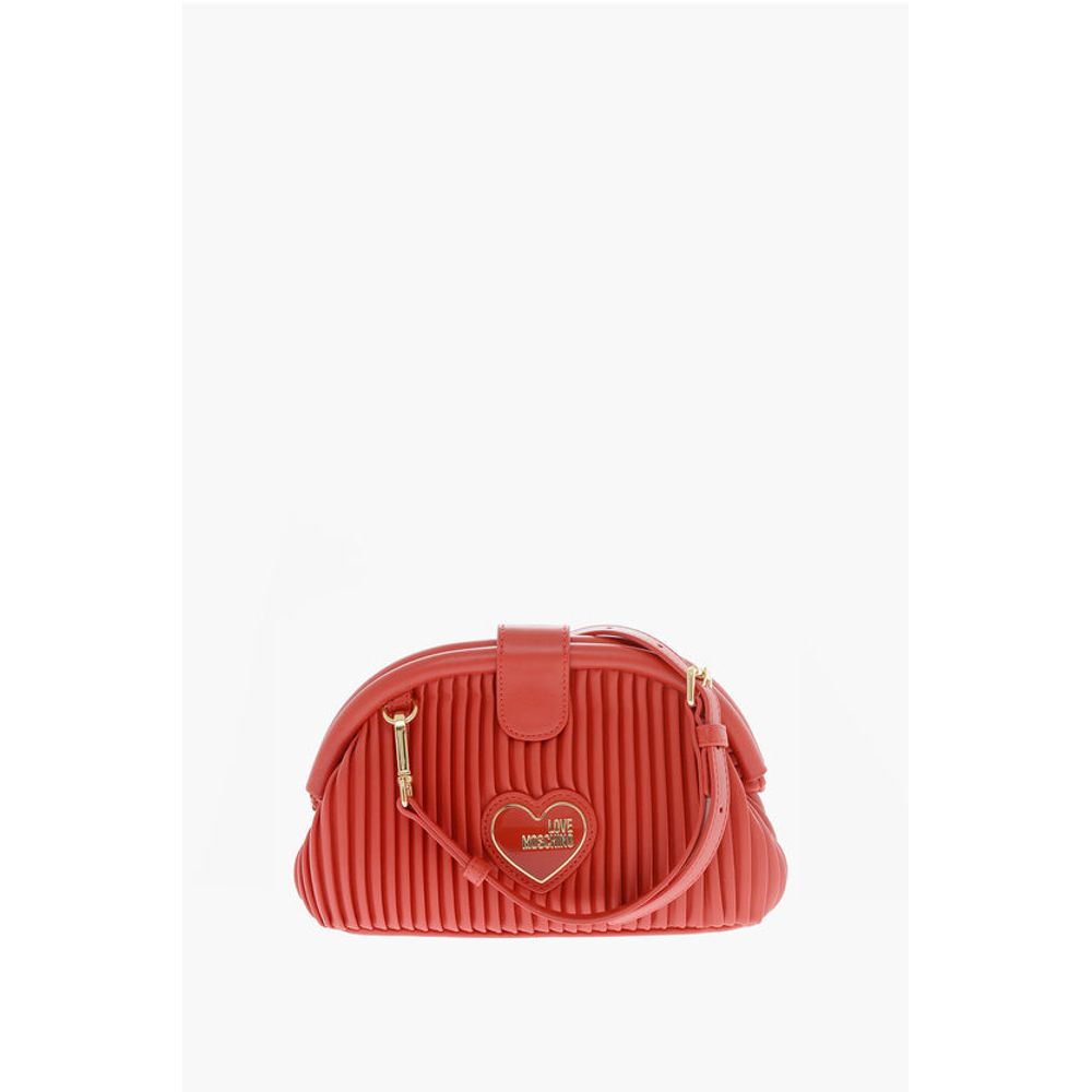 Moschino LOVE Pleated Faux Clutch with Removable Shoulder Strap