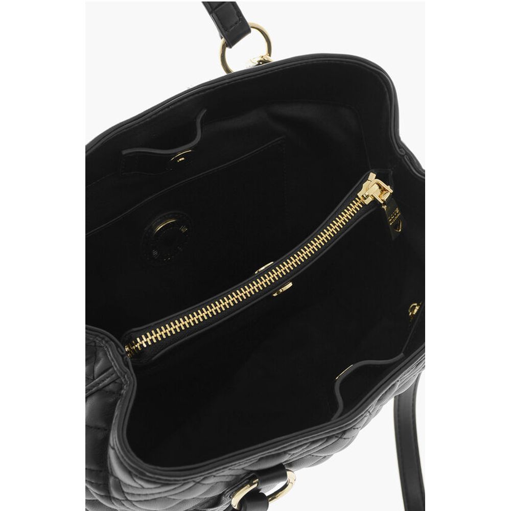 Moschino LOVE Quilted Faux Leather Tote Bag with Matching Pouch - Image 5