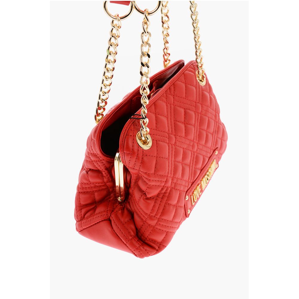 Moschino LOVE Quilted Faux Leather Shoulder Bag - Image 3