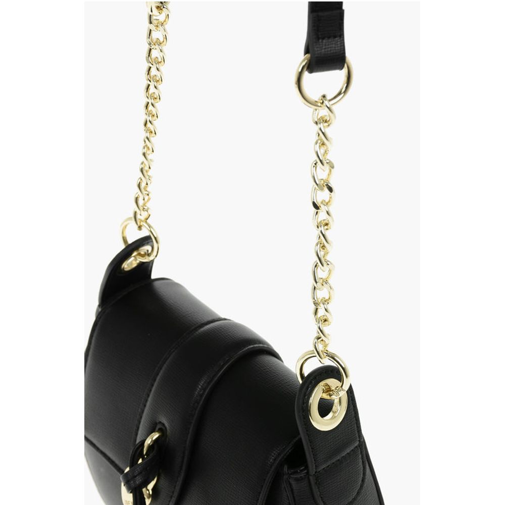 Moschino LOVE Faux Leather Crossbody Bag with Heart Shaped Charm - Image 4