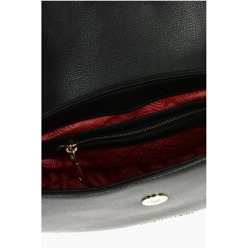 Moschino LOVE Faux Leather Crossbody Bag with Heart Shaped Charm - Image 5