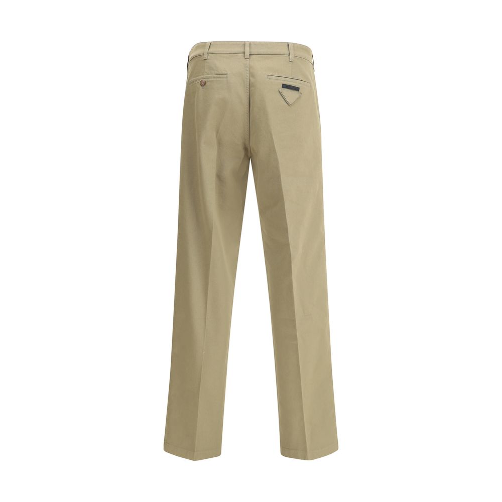 Prada Beige Cotton Chino Pants - Image 2