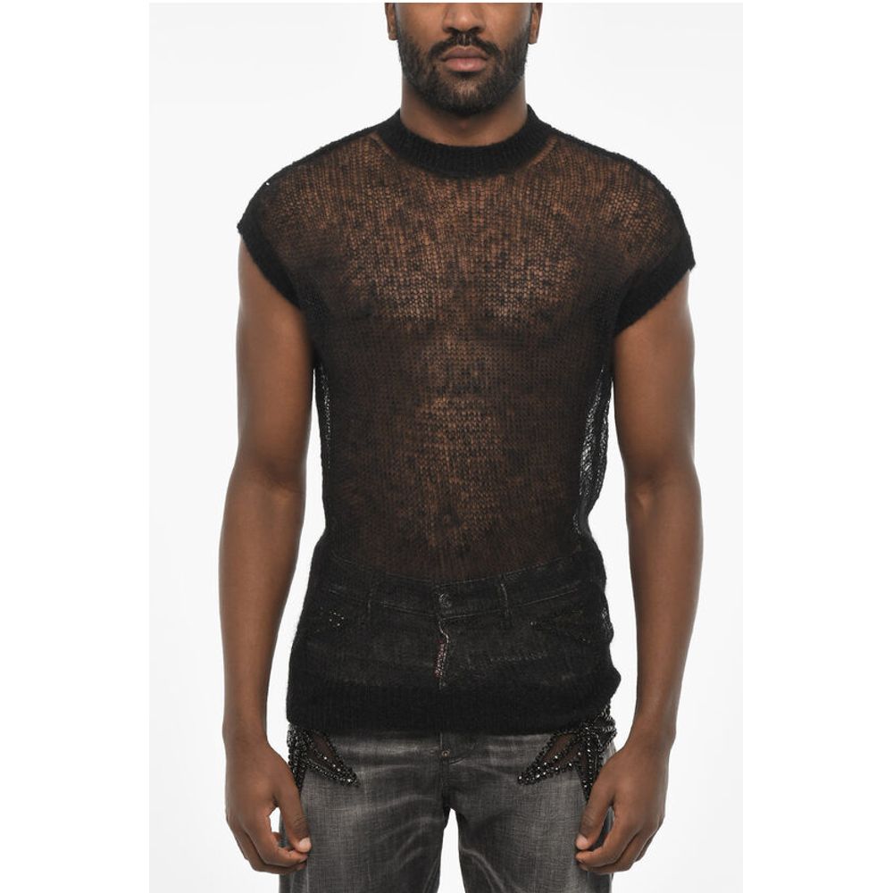 Dsquared² Sleeveless Lightweight Crew-neck Sweater