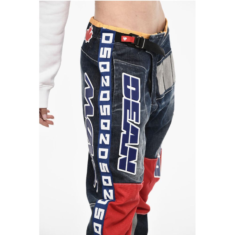 Dsquared² Baggy Fit Paches Pants with Embossed Details - Image 3