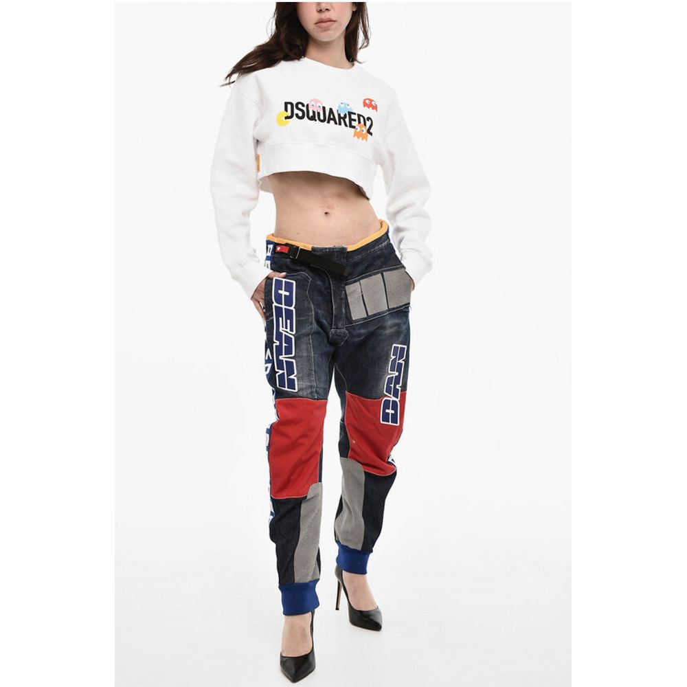 Dsquared² Baggy Fit Paches Pants with Embossed Details - Image 5