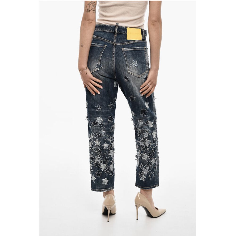 Dsquared² Patchwork Vintage Effect Jeans - Image 2