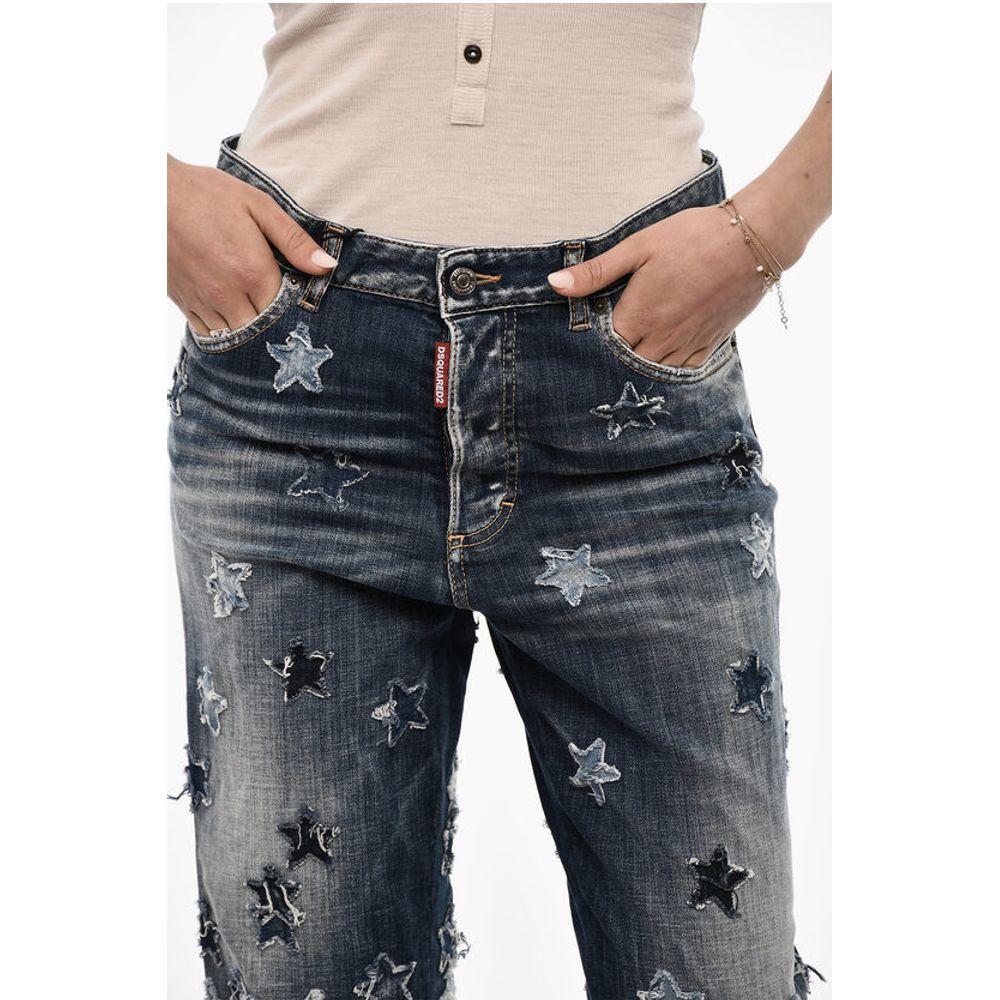 Dsquared² Patchwork Vintage Effect Jeans - Image 3