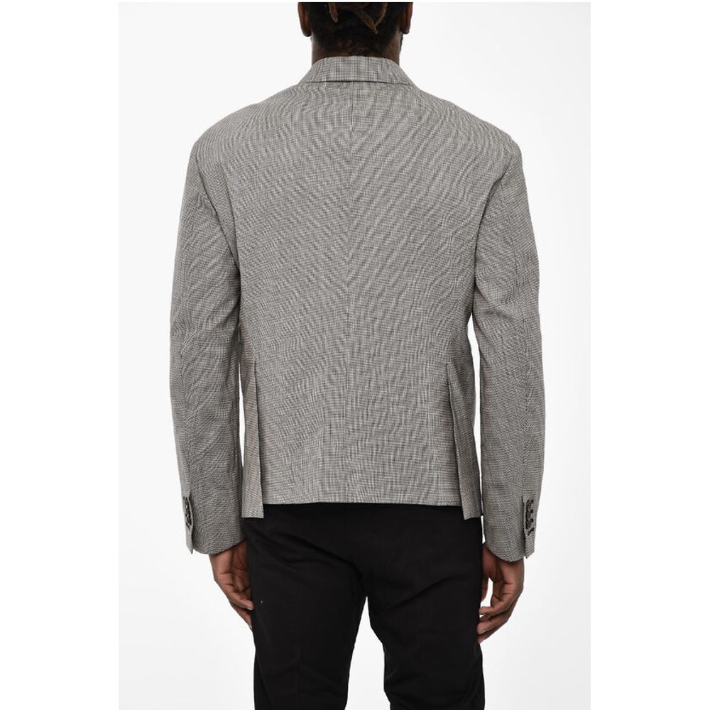 Dsquared² houndstooth virgin wool side vents 3-button blazer - Image 2