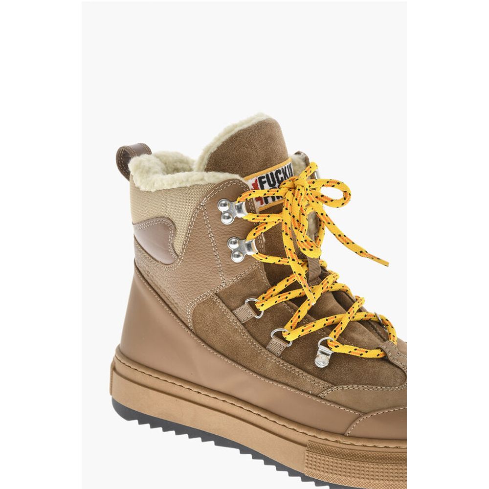 Dsquared² Leather BOOGIE Mountain Boots - Image 4