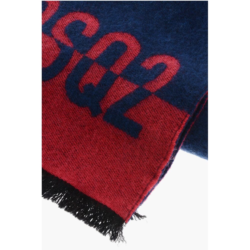 Dsquared² Two-Tone Virgin Wool Scarf with Fringes - Image 2