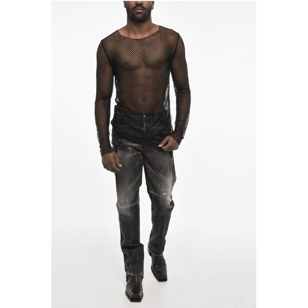 Dsquared² Solid Color Openwork Top - Image 4