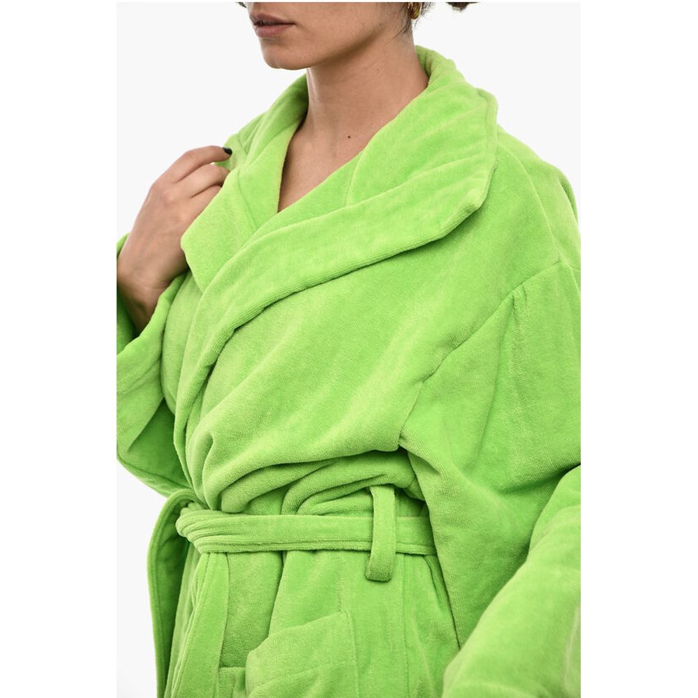 Dsquared² Cotton Terry Beach Bathrobe With Embroidery - Image 3