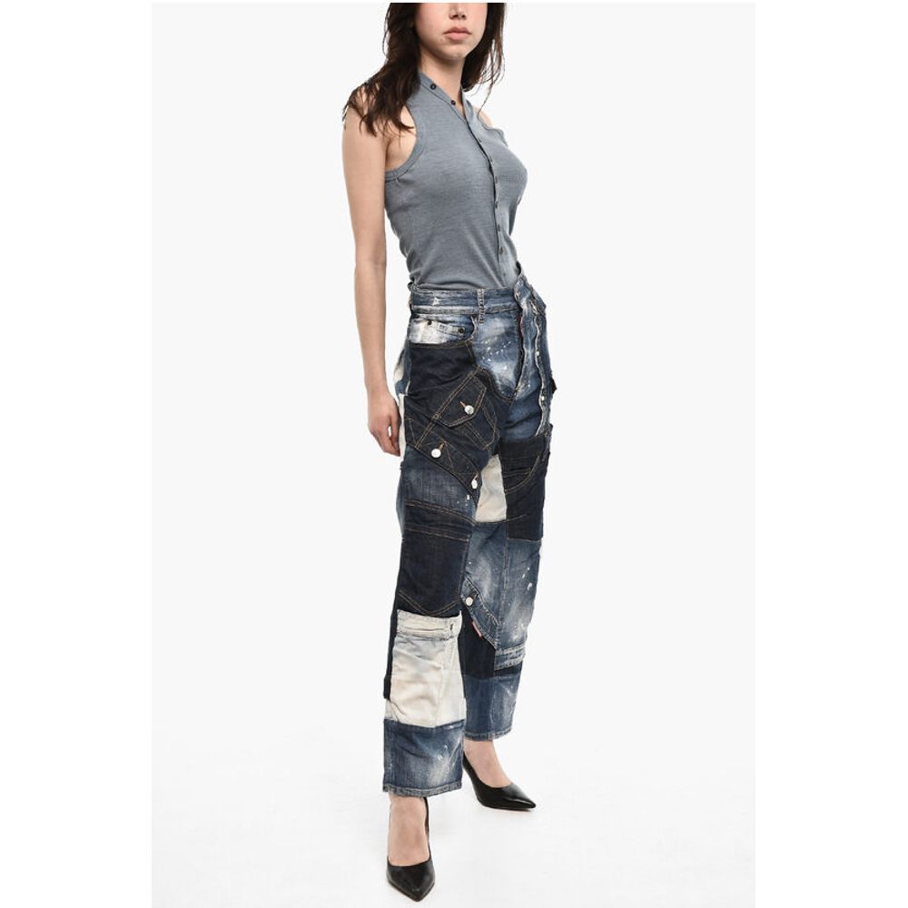 Dsquared² Baggy Fit Vintage Effect Jeans - Image 4
