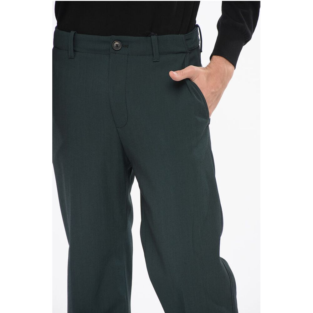 Corneliani Wool Blend CIRCLE Pants with Visible Stitching - Image 2