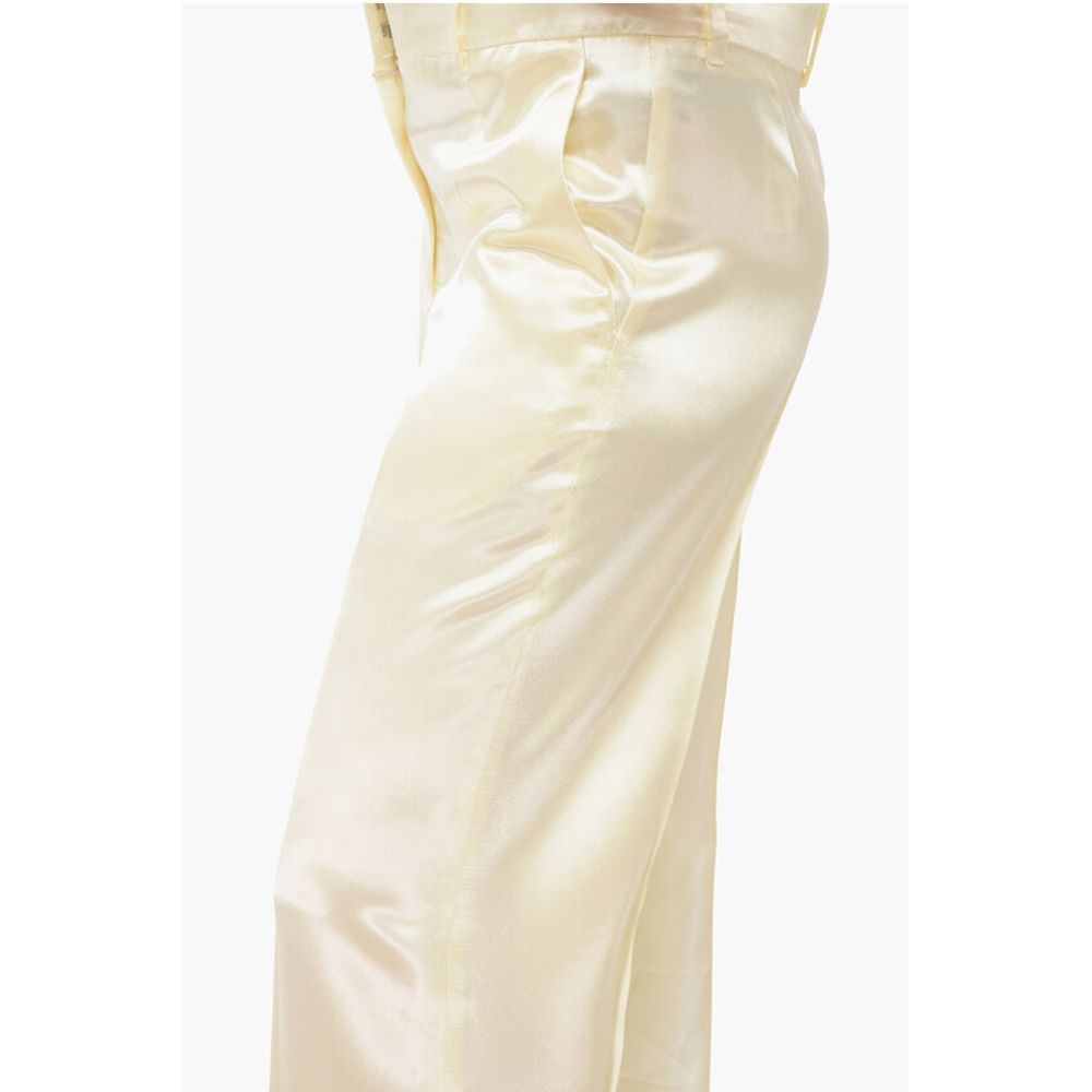 The Row Satin Pleated Pants - Image 3