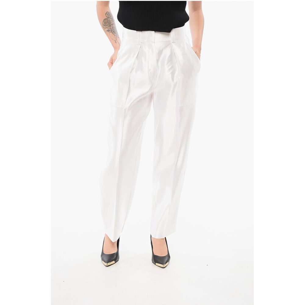 Armani Linen and Silk Blended Pants with Pleats