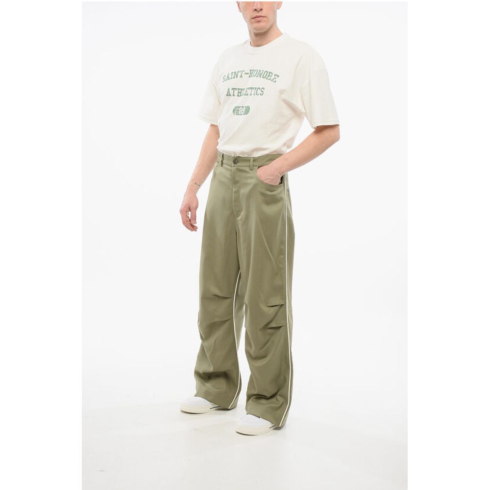 1989 Studio 5-Pocket Wool Blend Pants with Contrasting Bands - Image 3