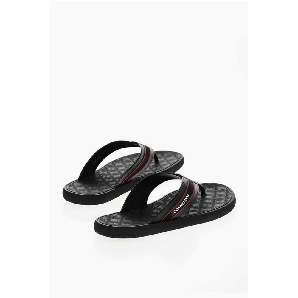 Corneliani Logoed Rubber Flip-Flops - Image 2