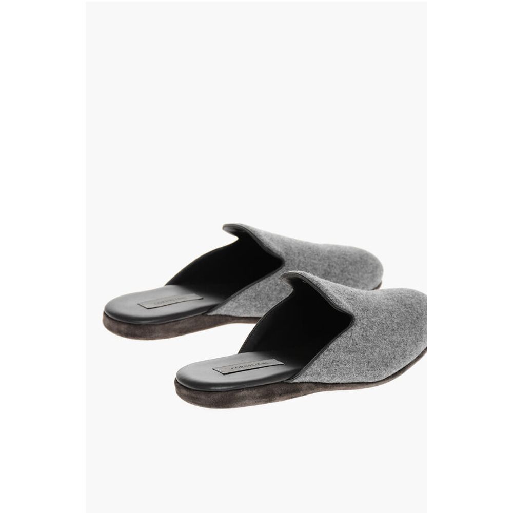 Corneliani Wool Mules With Suede Soles - Image 2