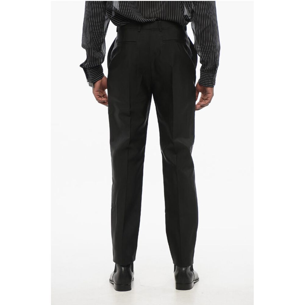 Saint Laurent 4-Pocketed Wool Blend Pants with Hidden Closure - Image 2