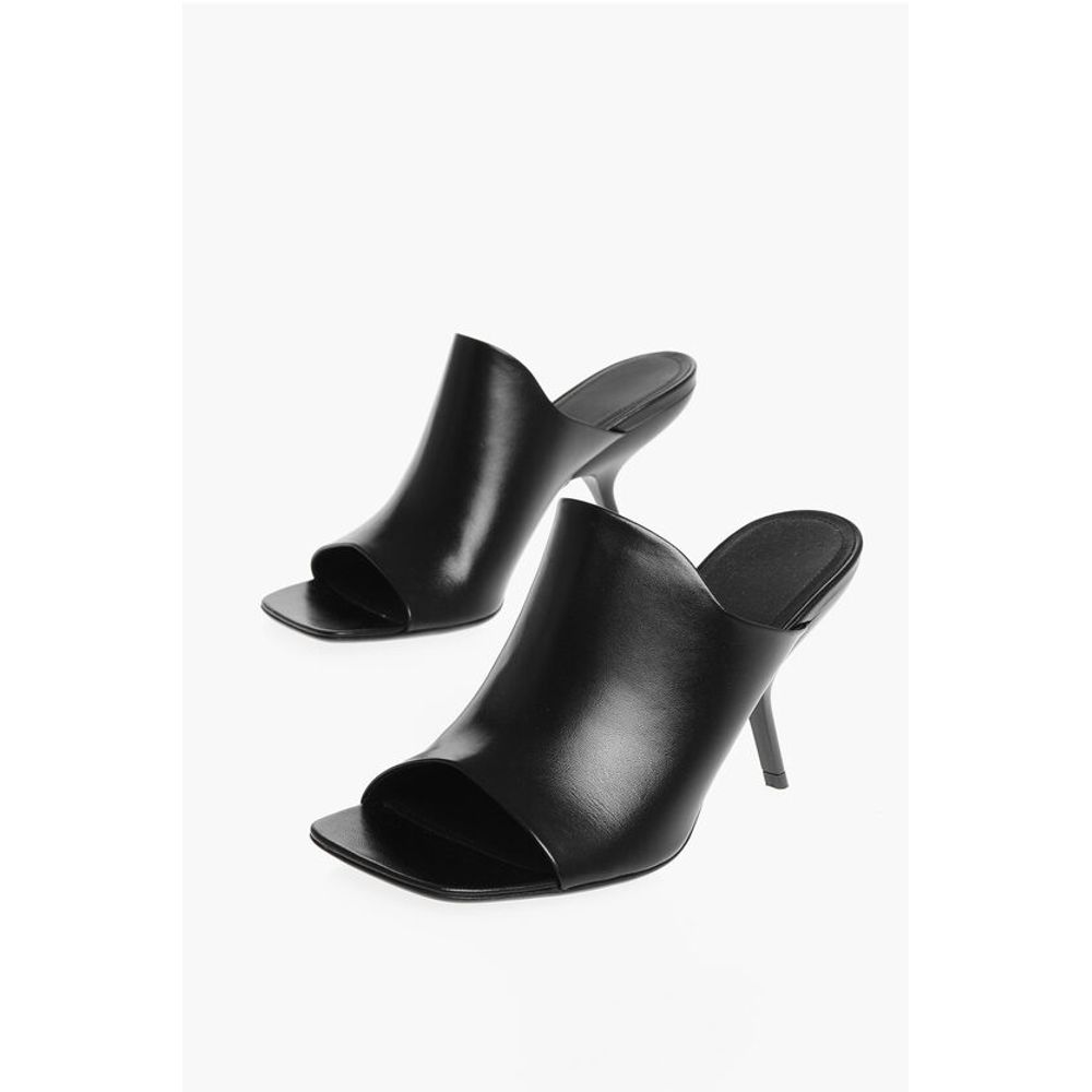 Salvatore Ferragamo Leather ERA Open Toe Mules 8cm