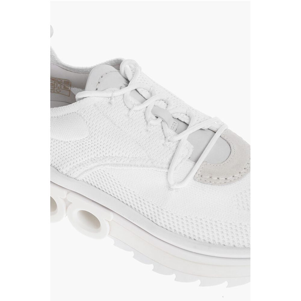 Salvatore Ferragamo Knitted NIMA Low-top Sneakers - Image 4