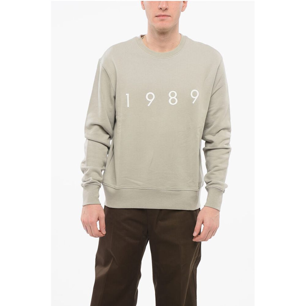 1989 Studio Brushed Cotton Crew-Neck Sweatshirt with Embossed Logo