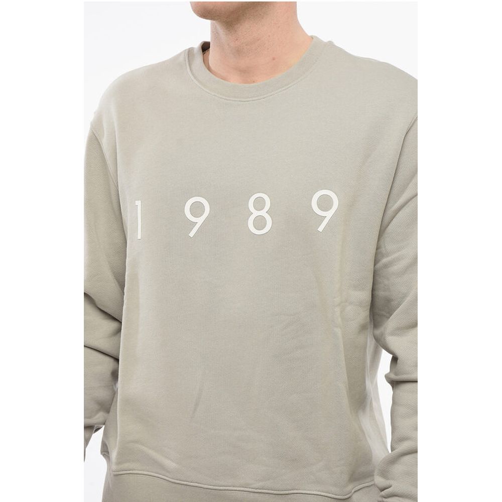 1989 Studio Brushed Cotton Crew-Neck Sweatshirt with Embossed Logo - Image 3