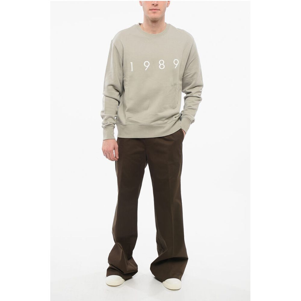 1989 Studio Brushed Cotton Crew-Neck Sweatshirt with Embossed Logo - Image 4
