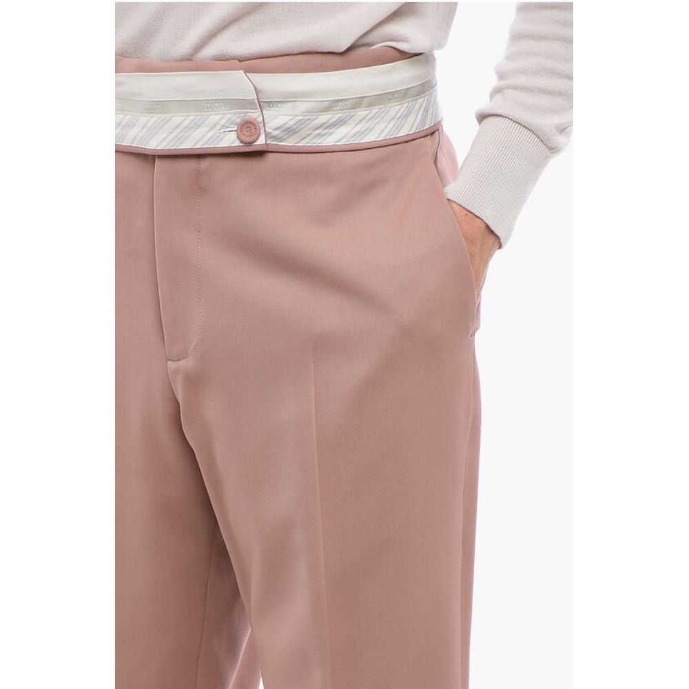 Dior Wool Cigarette Pants with Pleats - Image 2