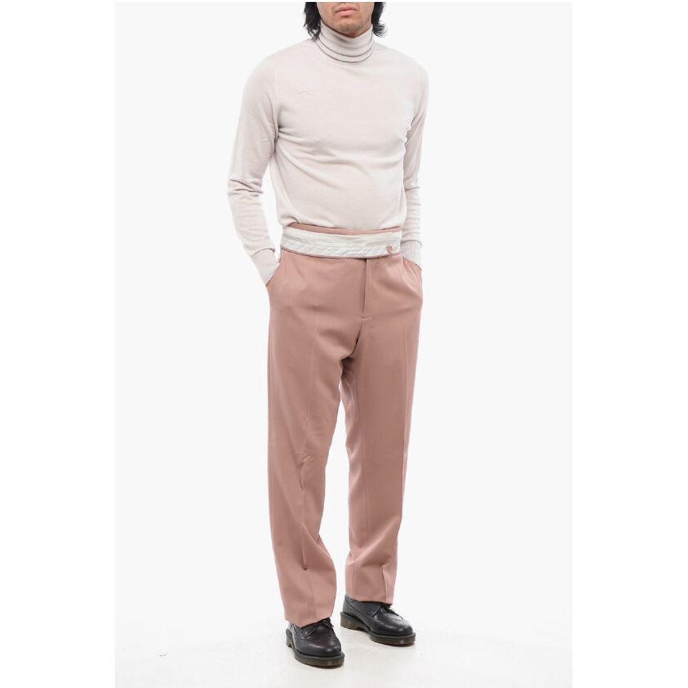 Dior Wool Cigarette Pants with Pleats - Image 3