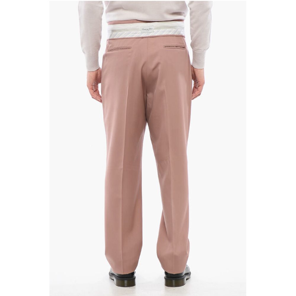 Dior Wool Cigarette Pants with Pleats - Image 4
