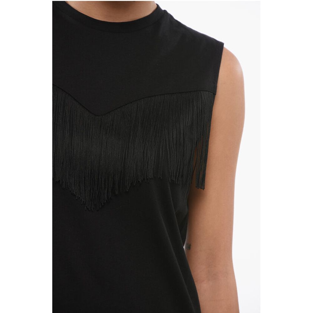 PINKO Cotton Top With Fringes - Image 3