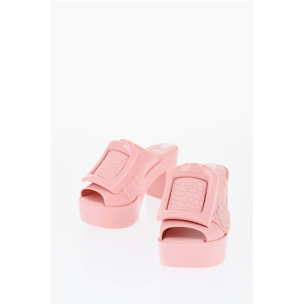Viktor & Rolf MELISSA Rubber BUCKLE UP Mules with Maxi Buckle 10cm