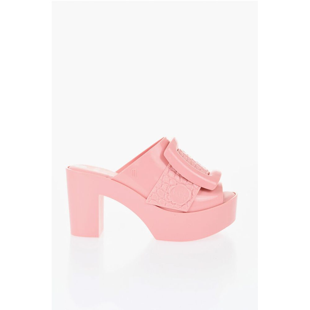 Viktor & Rolf MELISSA Rubber BUCKLE UP Mules with Maxi Buckle 10cm - Image 3